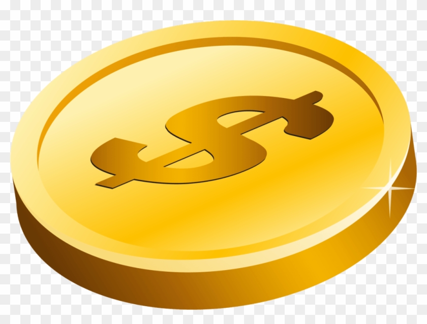 Free Gold Coin Clip Art - Png Download #37995