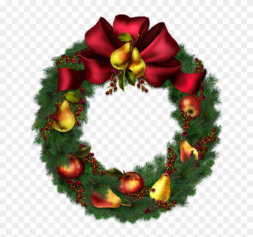 Christmas Wreath Png - Christmas Wreath Transparent Background Clipart