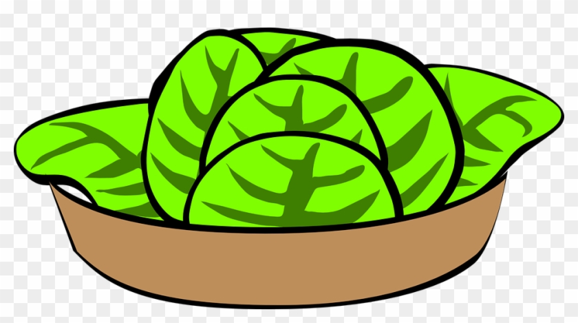 Lettuce Clipart Iceberg Lettuce - Bowl Of Lettuce Clipart - Png Download