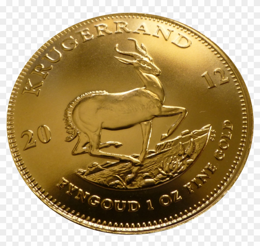Krugerrand Gold Coin - Gold Coin Png Clipart
