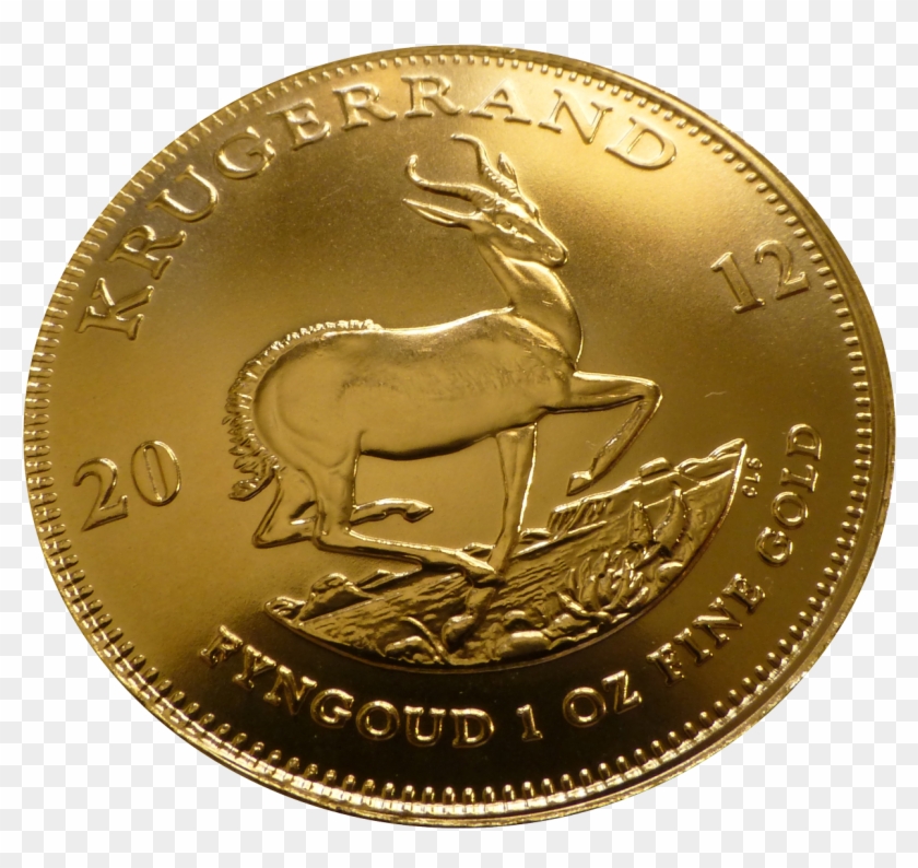 Krugerrand Gold Coin - Gold Coin Png Clipart #38373