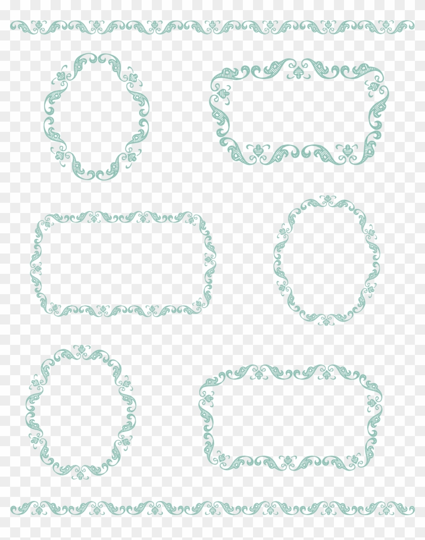 Vintage Frame Borders - Clip Art - Png Download