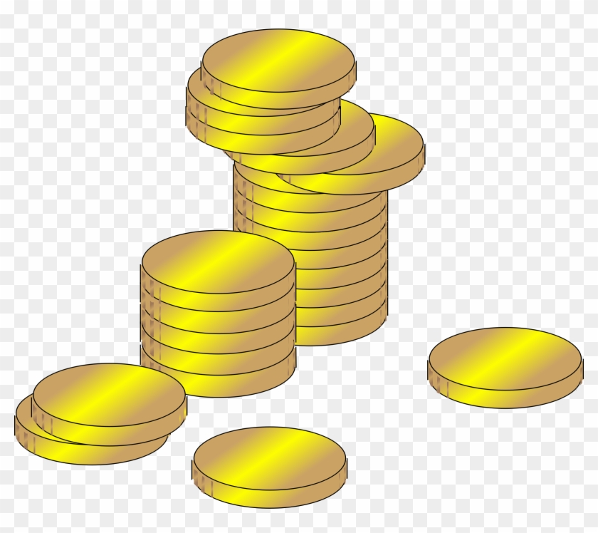 Clipart Library Download Coin Clip Clipart Gold - Coins Money Clip Art - Png Download #38469