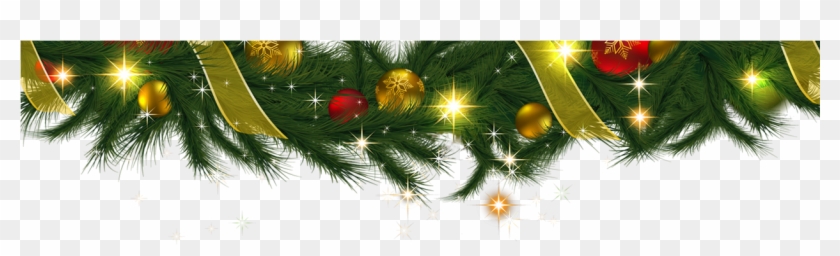Christmas-garland - Christmas Garland Transparent Background Clipart