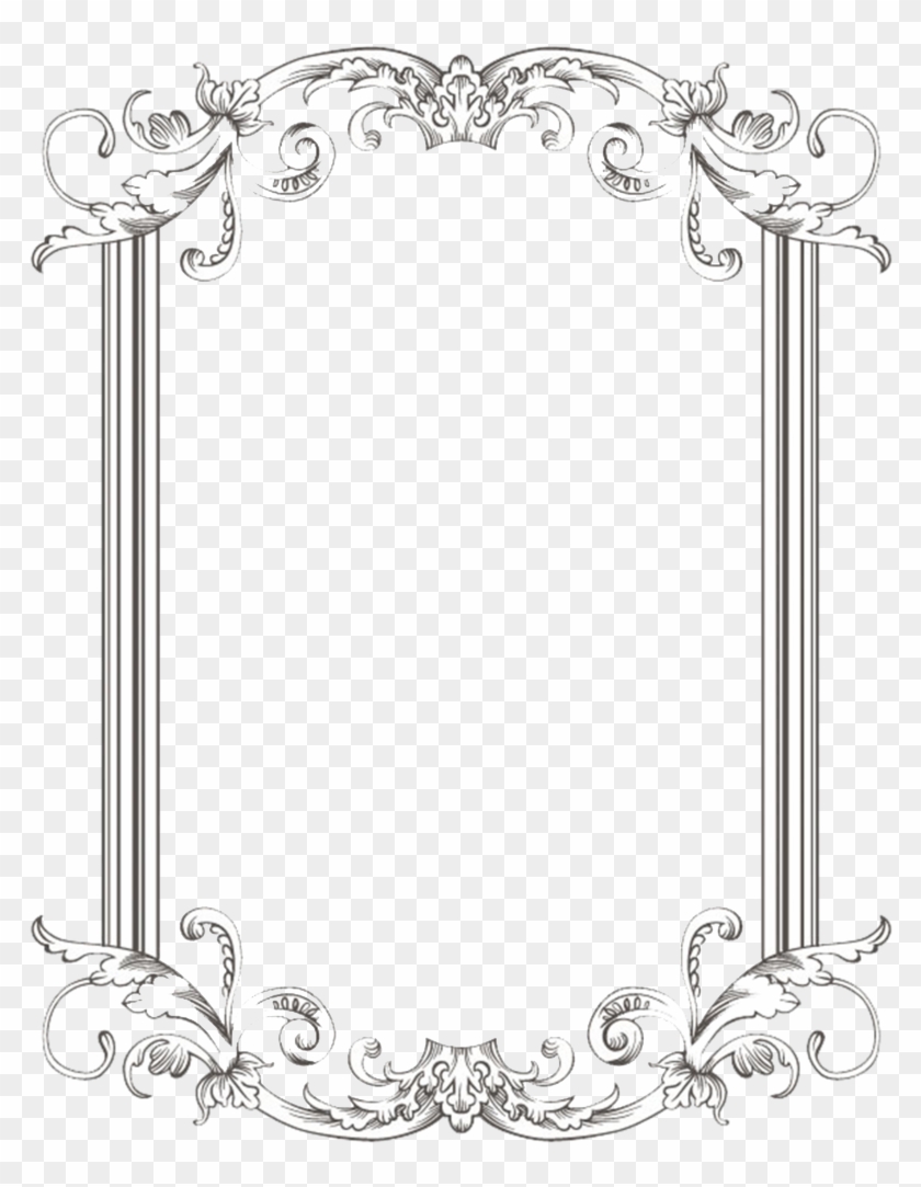 Free Png Vintage Border Frame Png Images Transparent Clipart (#38604) -  PikPng