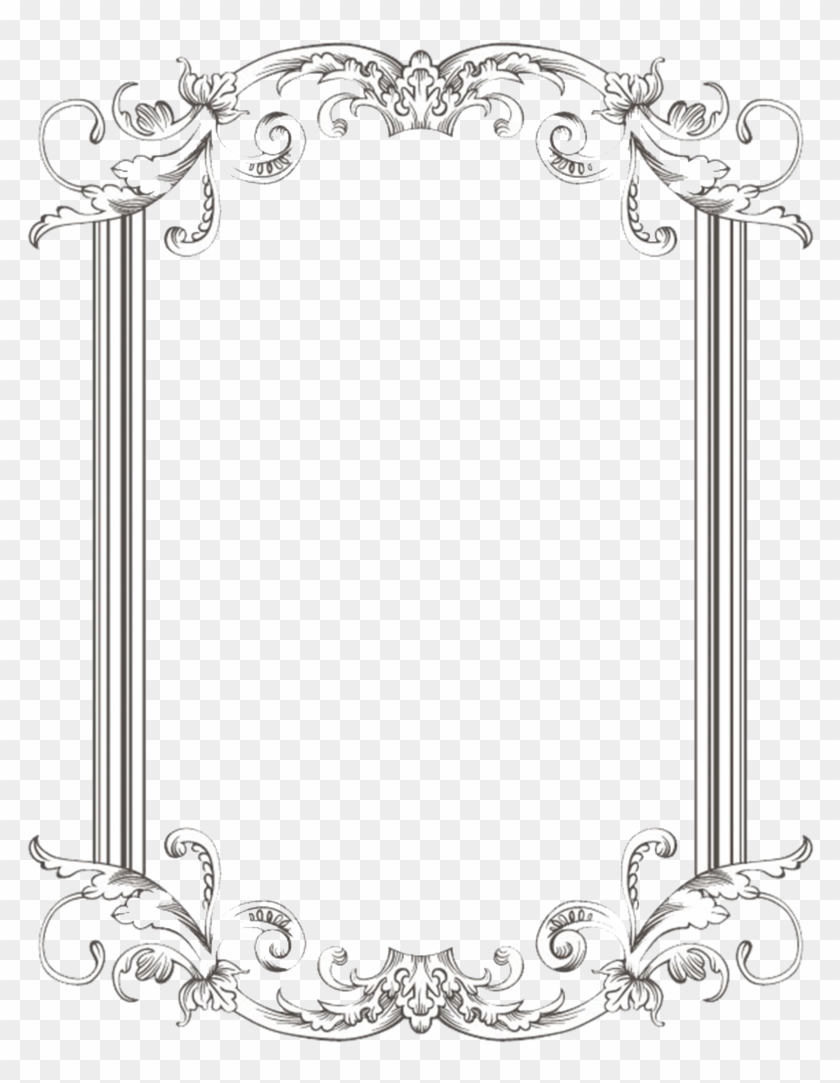 Free Png Vintage Border Frame Png Images Transparent Clipart #38604