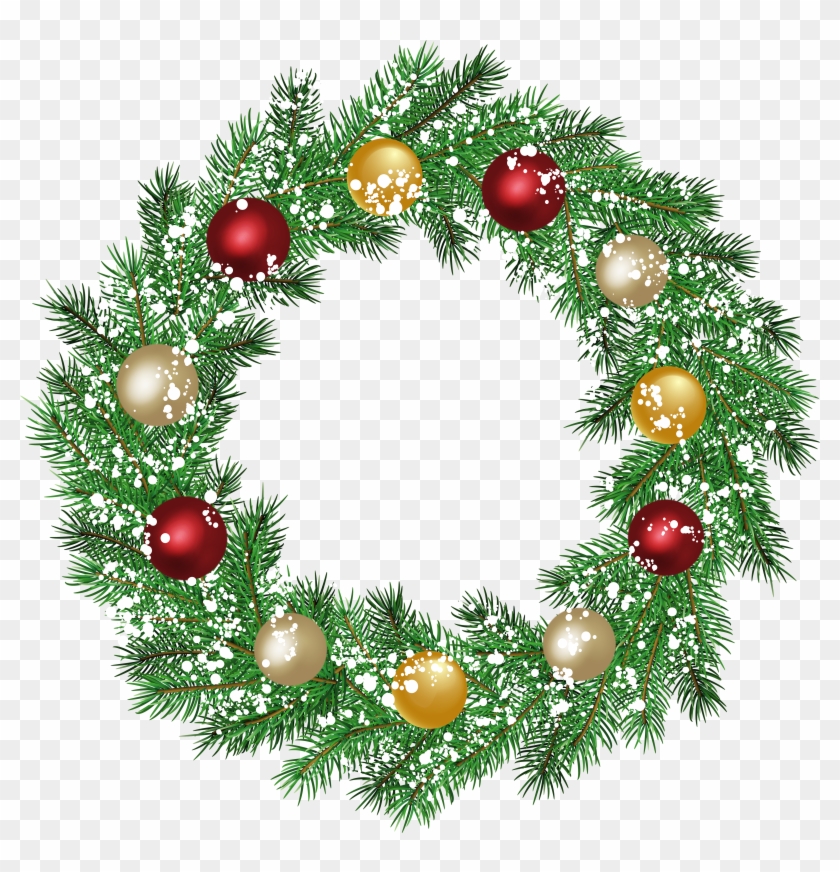 Christmas Wreath Png Clip Art Transparent Png #38628