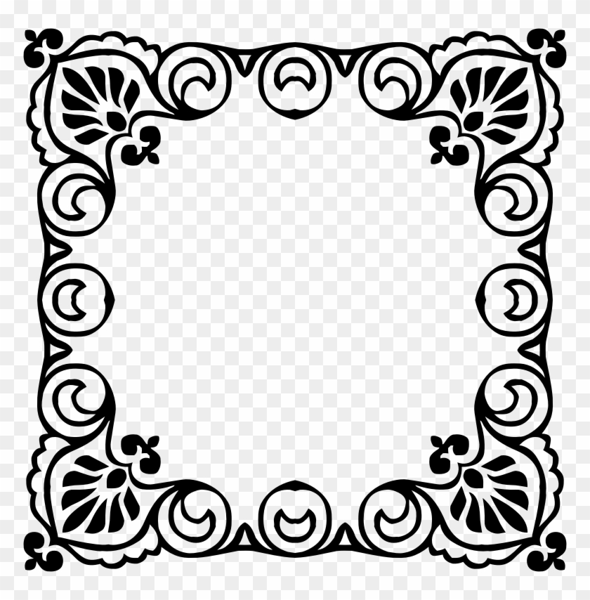 Borders And Frames Picture Frames Line Art Ornament - 花边 矢量 图 Clipart #38651