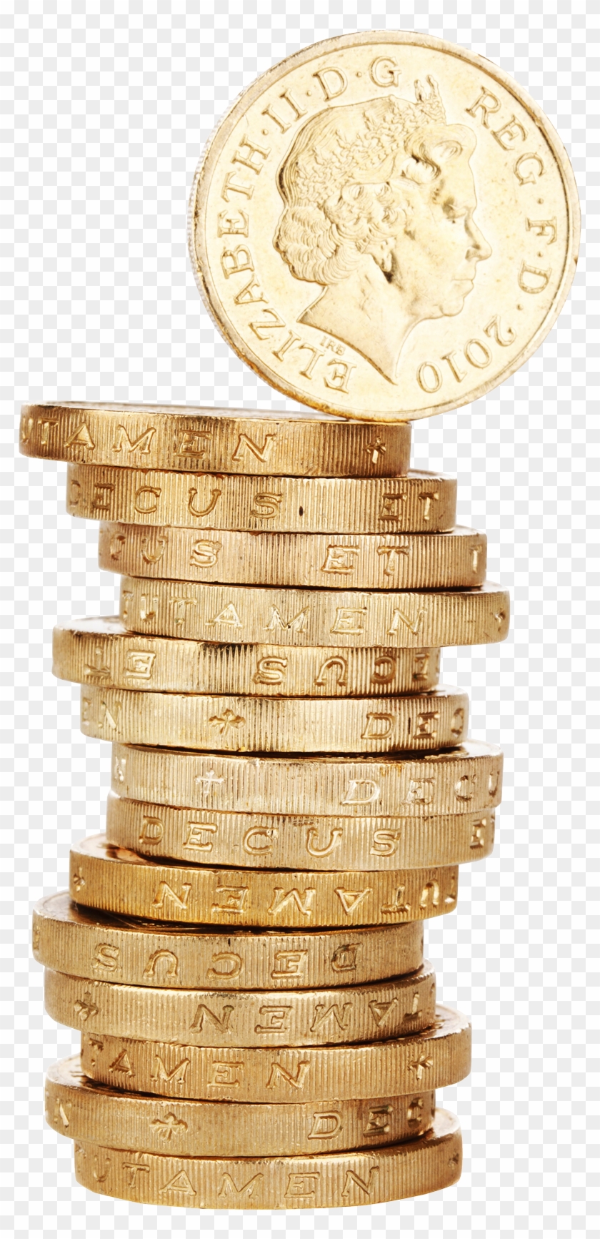 Golden Coins Stack Png Transparent Image - Coin Stack Clipart