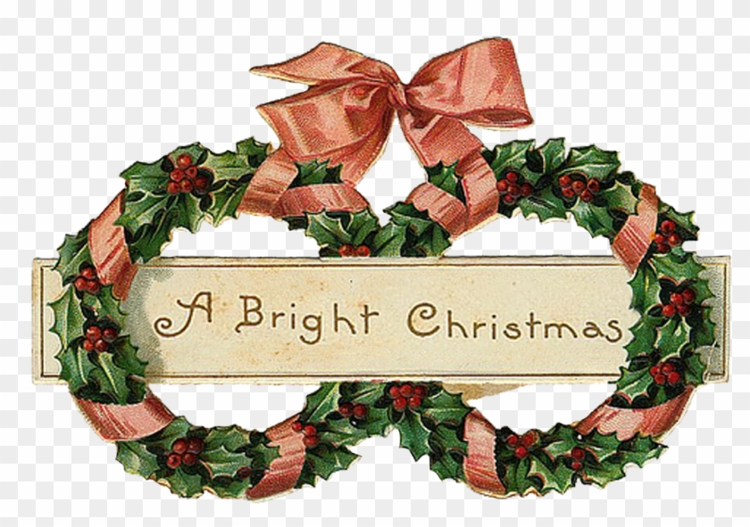 Pin Erika Prater On Christmas Printables And Cards - Vintage Christmas Transparent Background Clipart #38907