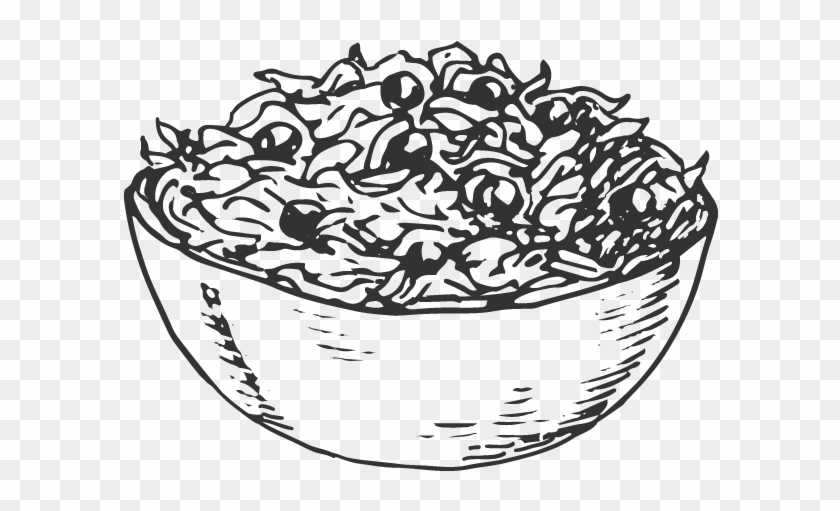 Svg Freeuse Library Drawing At Getdrawings Com Free - Salad Bowl Line Drawing Clipart