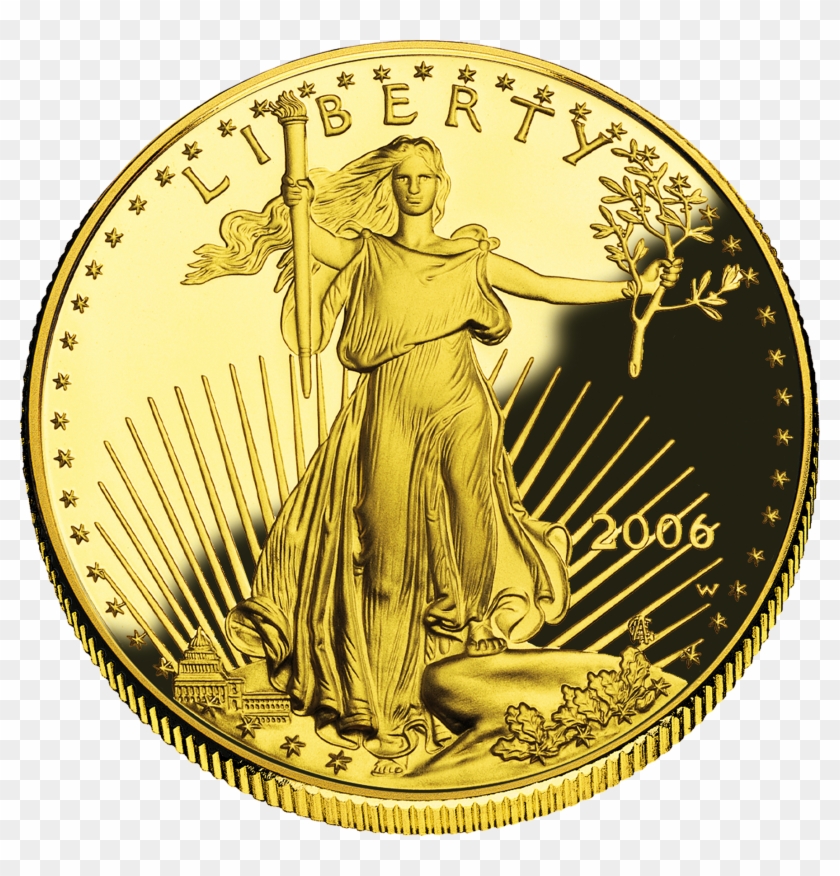 2006 Aegold Proof Obv - Liberty Gold Coin Clipart #39118