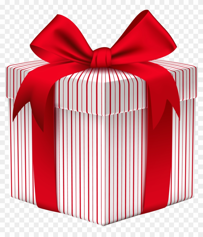 Gift With Bow - Present With Bow Clipart - Png Download