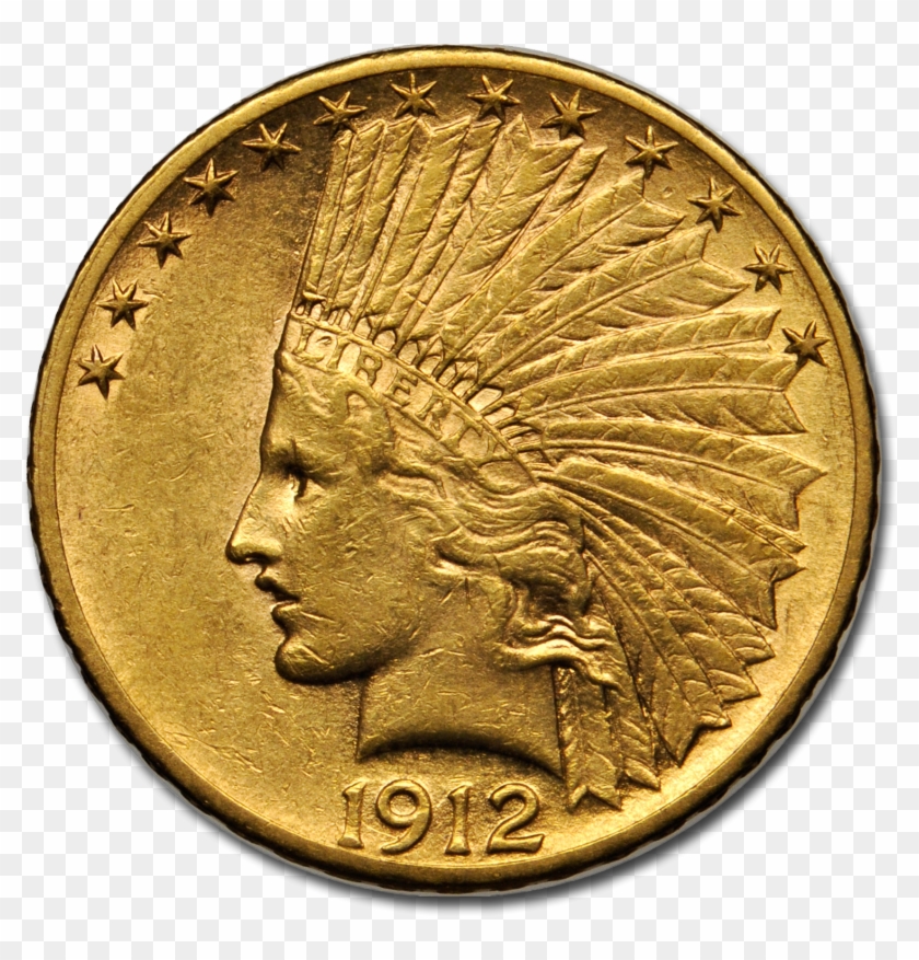 Picture Of $10 Indian Head Gold Coins Xf - Coin Clipart