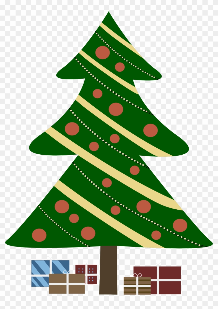 Free Png Download Christmas Tree Png Images Background - Cartoon Christmas Tree With Presents Clipart #39363