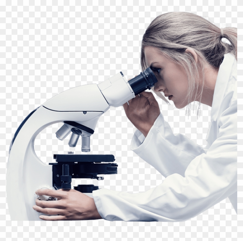 Scientist With Microscope Png Clipart