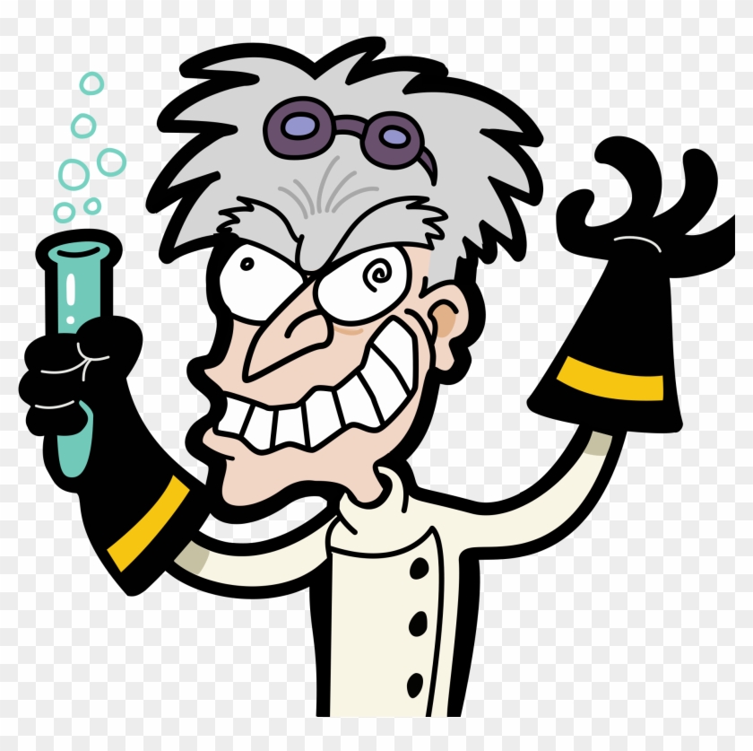 Brain Clipart Transparent Background - Mad Scientist - Png Download