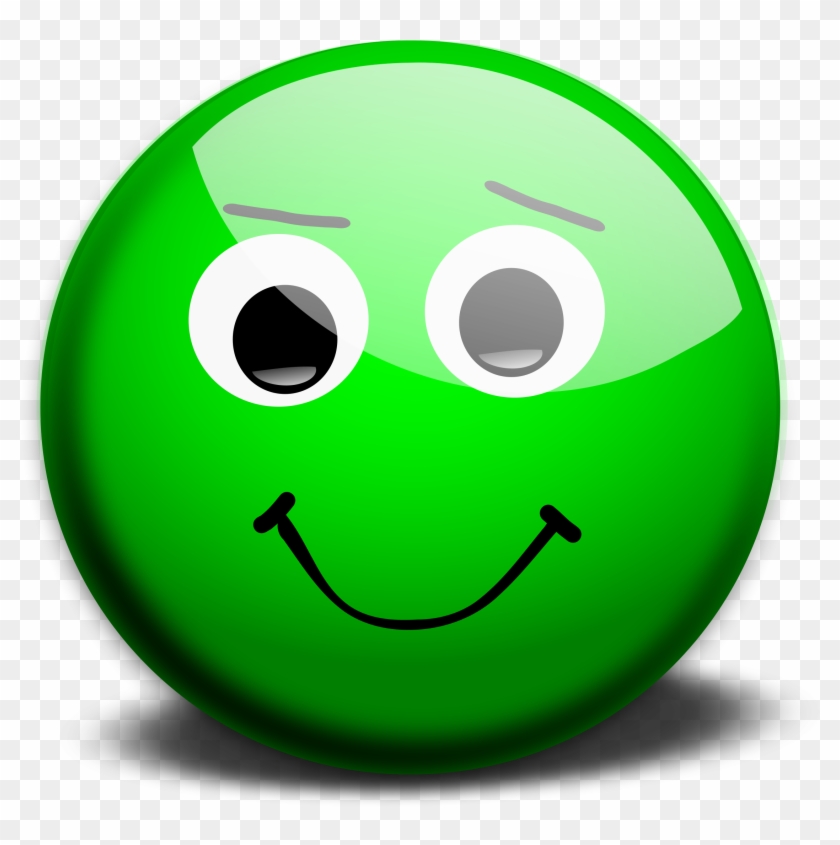 Green Smiley Face Png - Smiley Emoticon Clipart #39617