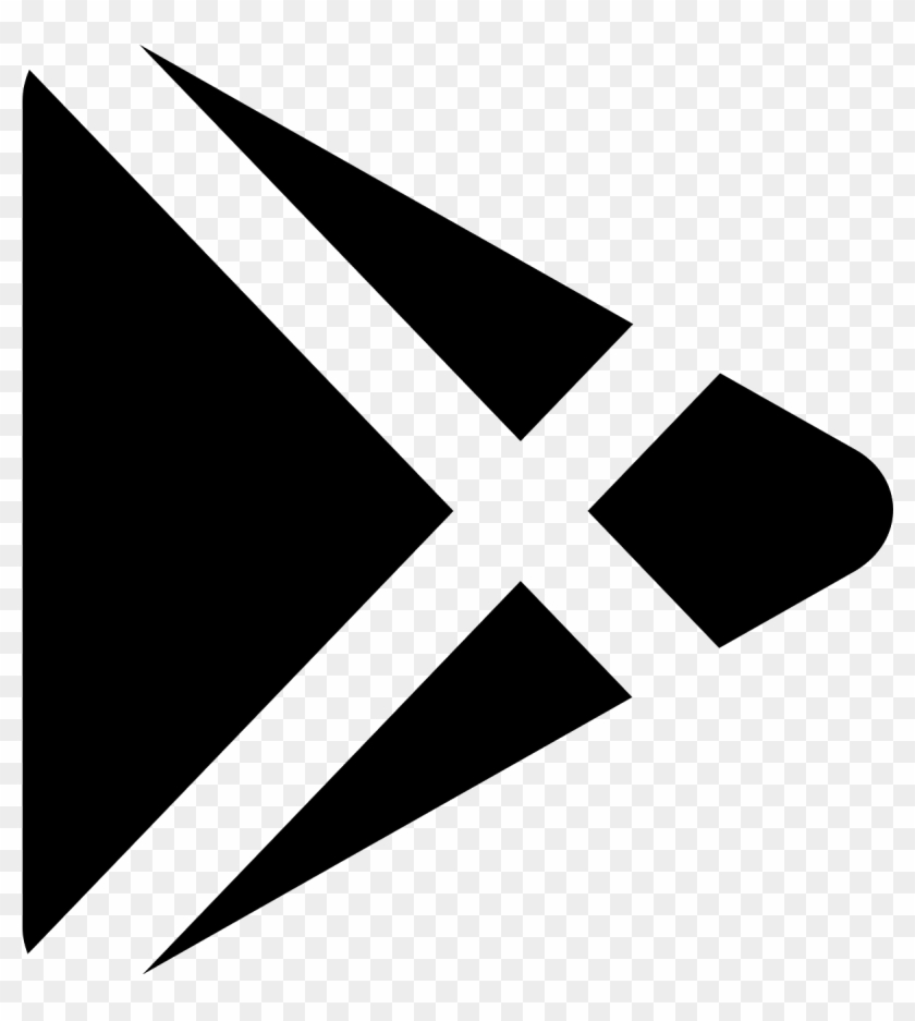 Google Play Icon Free Download Png And Vector - White Play Store Logo Clipart