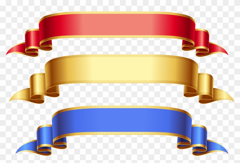 Free Icons Png - Blue Ribbon Banner Png Clipart #39760