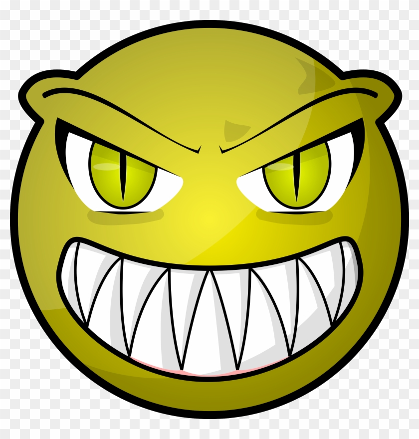 Scary Face Clipart - Png Download