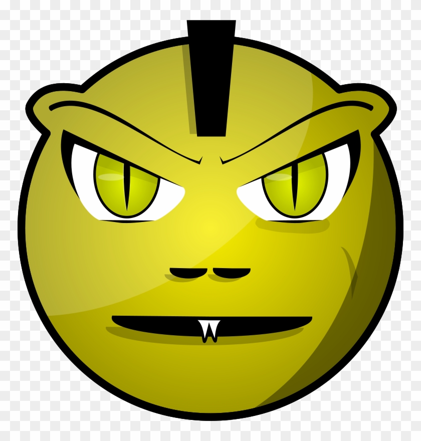Scary Face Cartoon Clipart #39927