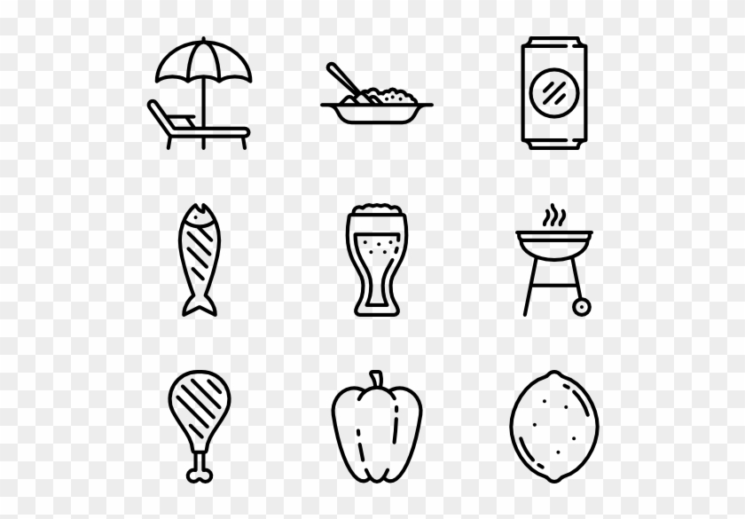 Bbq - Bbq Png Black And White Clipart #300213