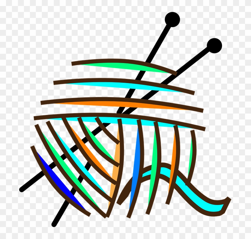 Knitting Wool Woolen Fiber Yarn Needle Warm - Yarn Vector Svg File Clipart