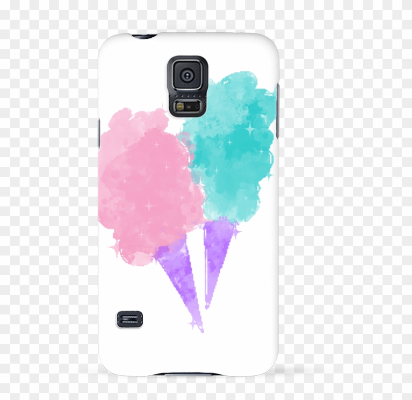 Coque 3d Samsung Galaxy S5 Watercolor Cotton Candy - Ice Cream Clipart #300389