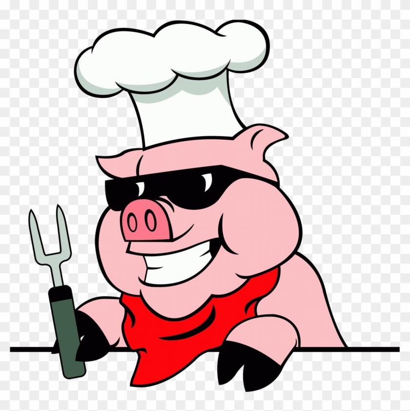 Barbecue Sauce Clipart Bbq Pit - Hungry Pig Clip Art - Png Download #300845