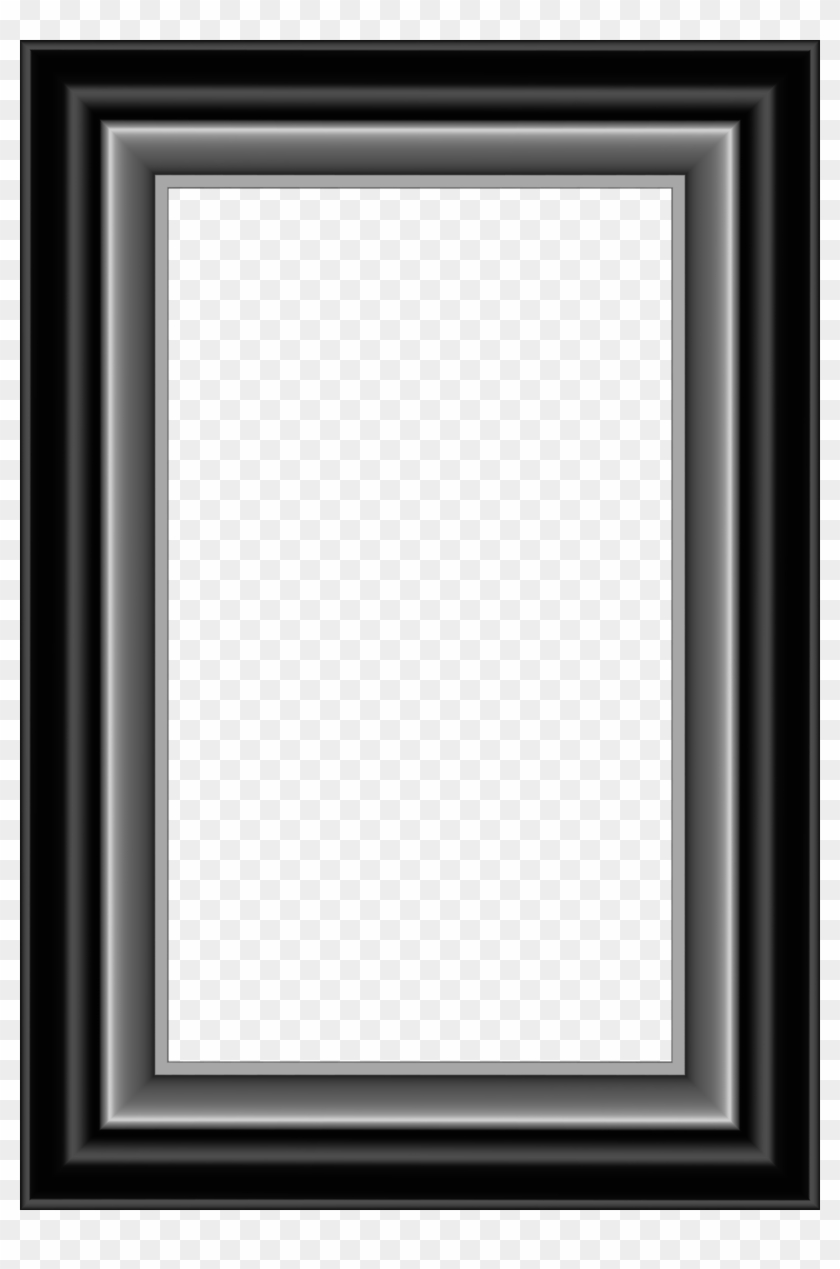 Black And Silver Frame Transparent Png Image - Symmetry Clipart #300897