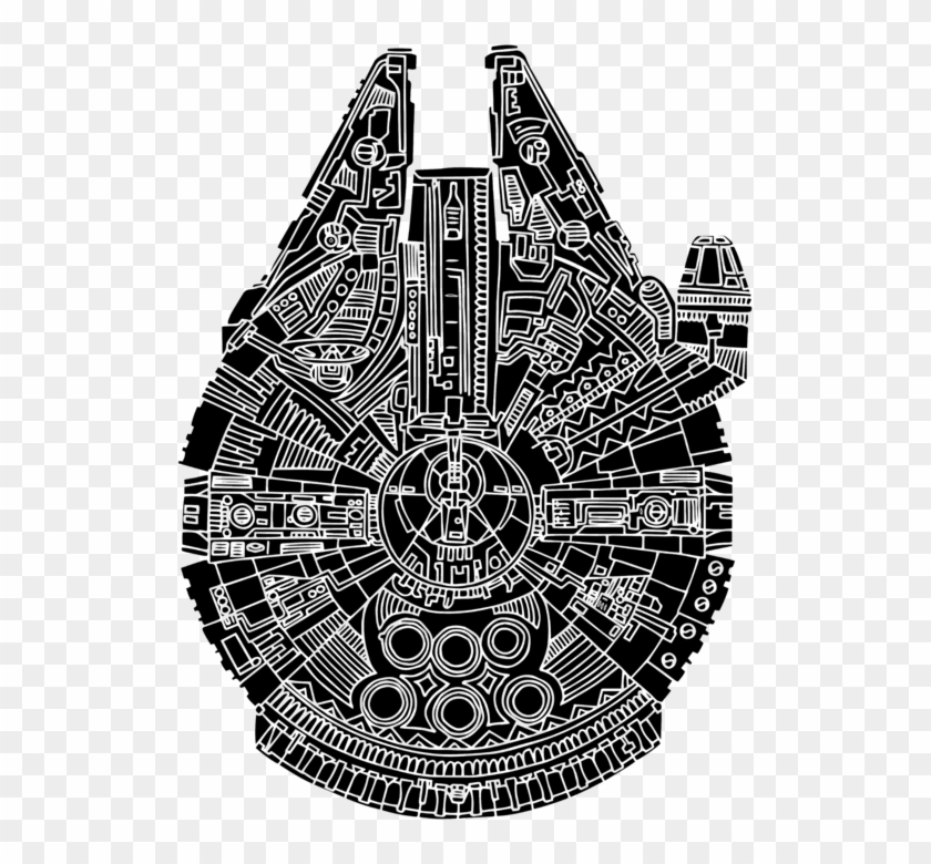 Bleed Area May Not Be Visible - Millennium Falcon Clipart #300944