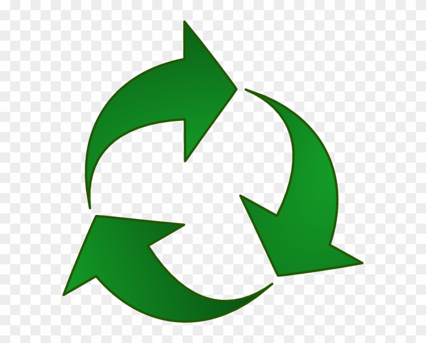 Green Recycle Arrows Clip Art At Pic - Png Download