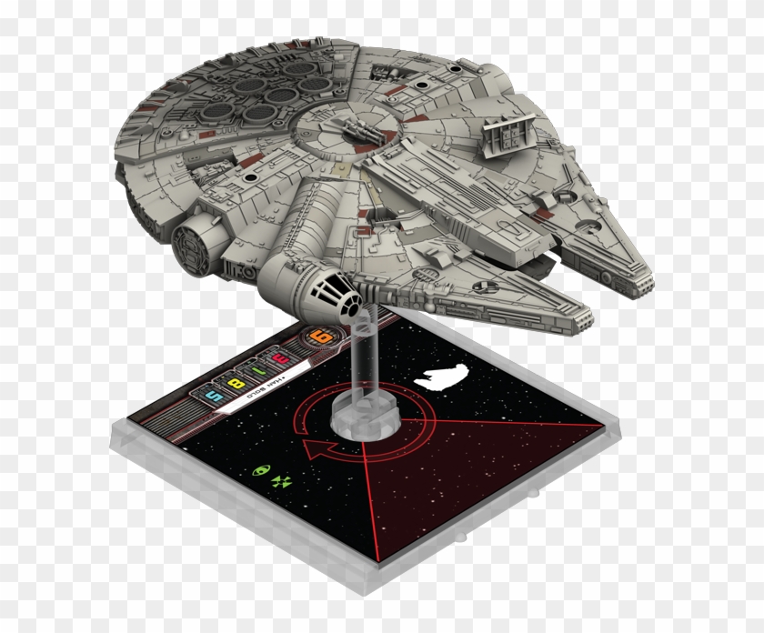 Ffg Tfa Millennium Falcon - Star Wars X Wing Heroes Of The Resistance Game Expansion Clipart