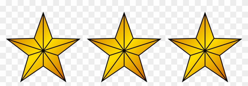 3 Gold Stars Clipart