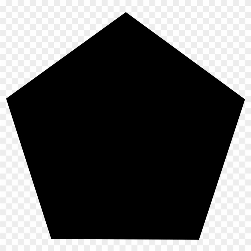 Black Pentagon Png - Illustration Clipart