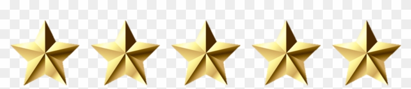 5 Gold Star Png - 5 Gold Stars Png Clipart #301590