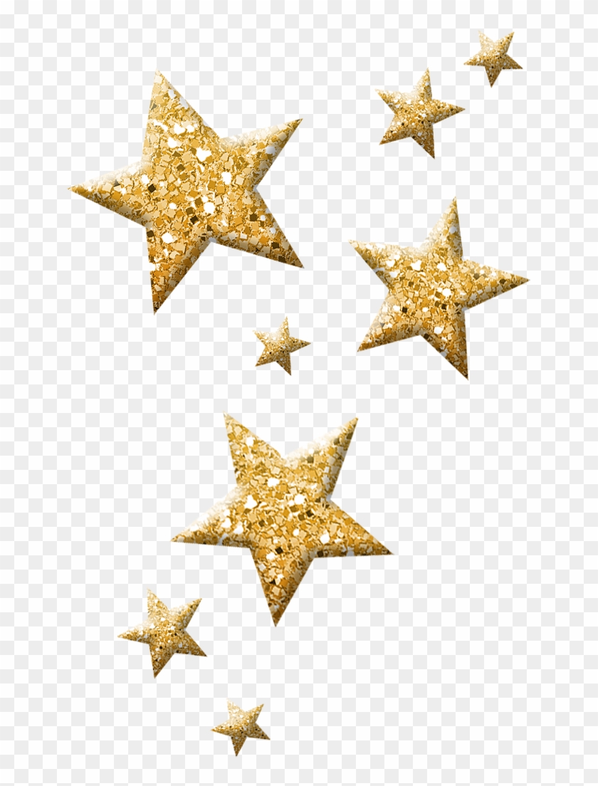 Christmas Sparkling Stars Pinterest - Transparent Background Glitter Star Png Clipart