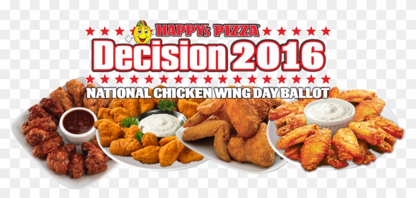 Happy's Pizza Chicken Wing Day Poll - Happy Wings Happy's Pizza Clipart #301644