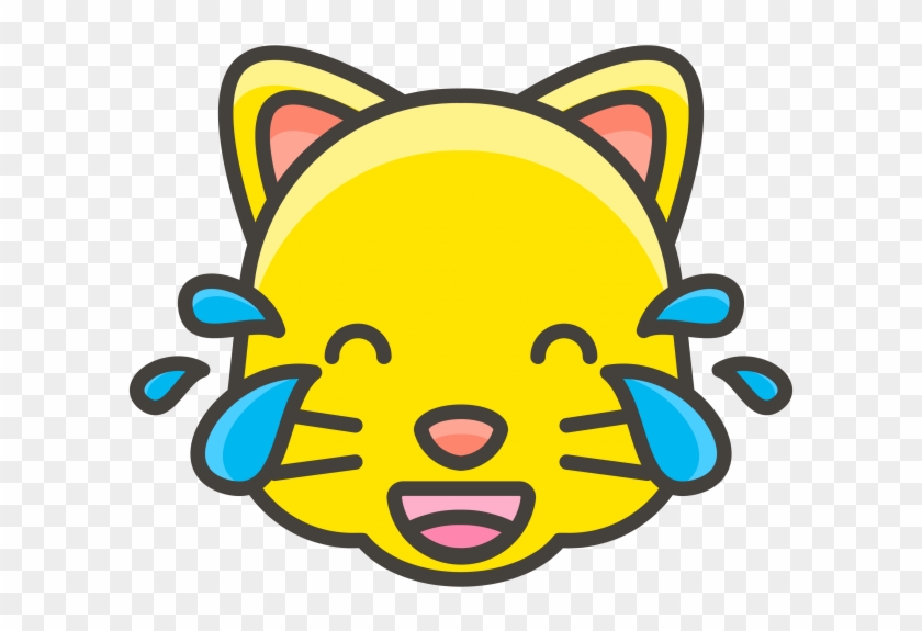 Cat Face With Tears Of Joy Emoji - Emoji .png Clipart #301682