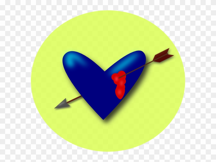Cupid Heart Arrow Svg Clip Arts 600 X 549 Px - Png Download #301842