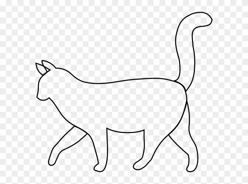 600 X 545 5 - White Cat Silhouette Png Clipart