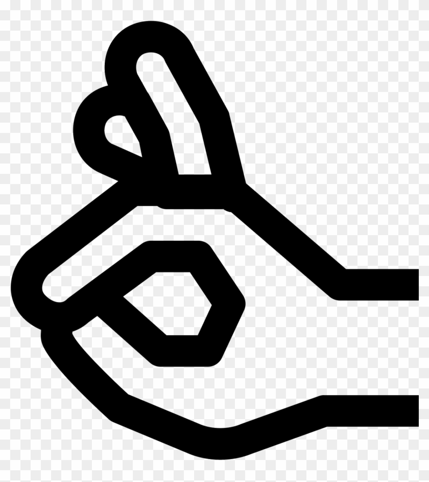 Ok Hand Icon - Hand Icon Clipart