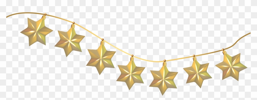 Clipart Stars Decoration - Christmas Decorations Hanging Stars - Png Download