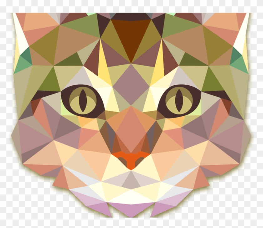 Createdprototype Geometric Cat Face Clipart #302441