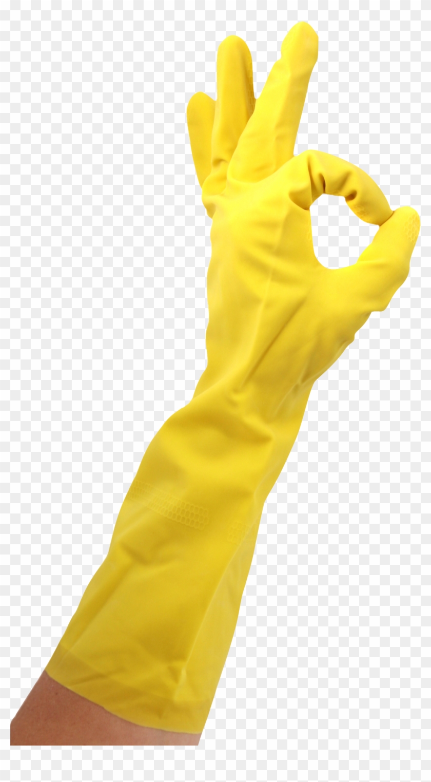 Clear Background Latex Glove Making Ok Sign Clipart #302465