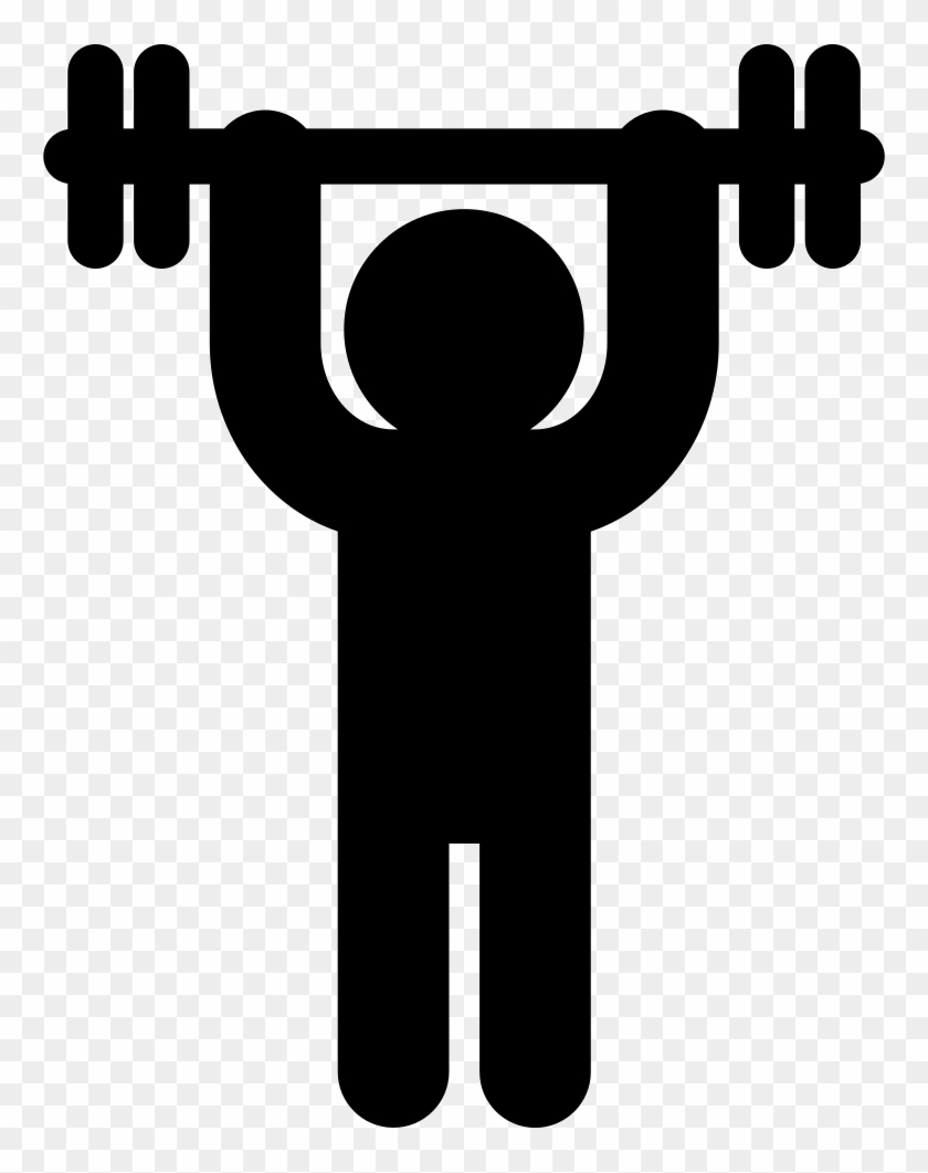 Man Weightlifter Carrying Dumbbell Svg Png Icon Free - Icono Levantando Pesas Png Clipart #302905
