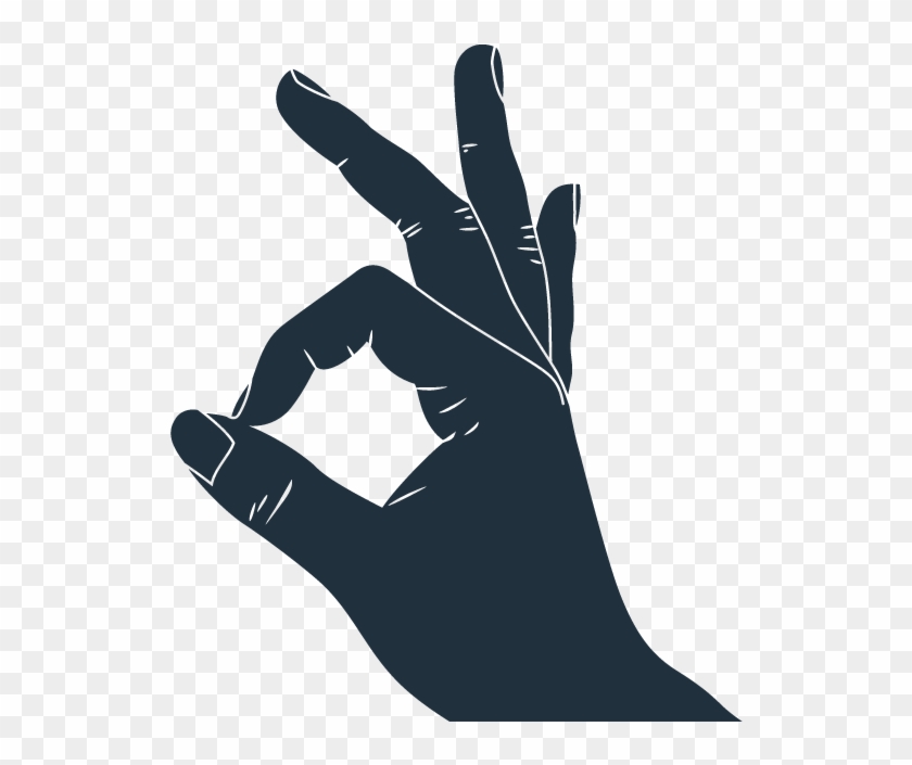 Okay Hand Sign Cartoon Clipart
