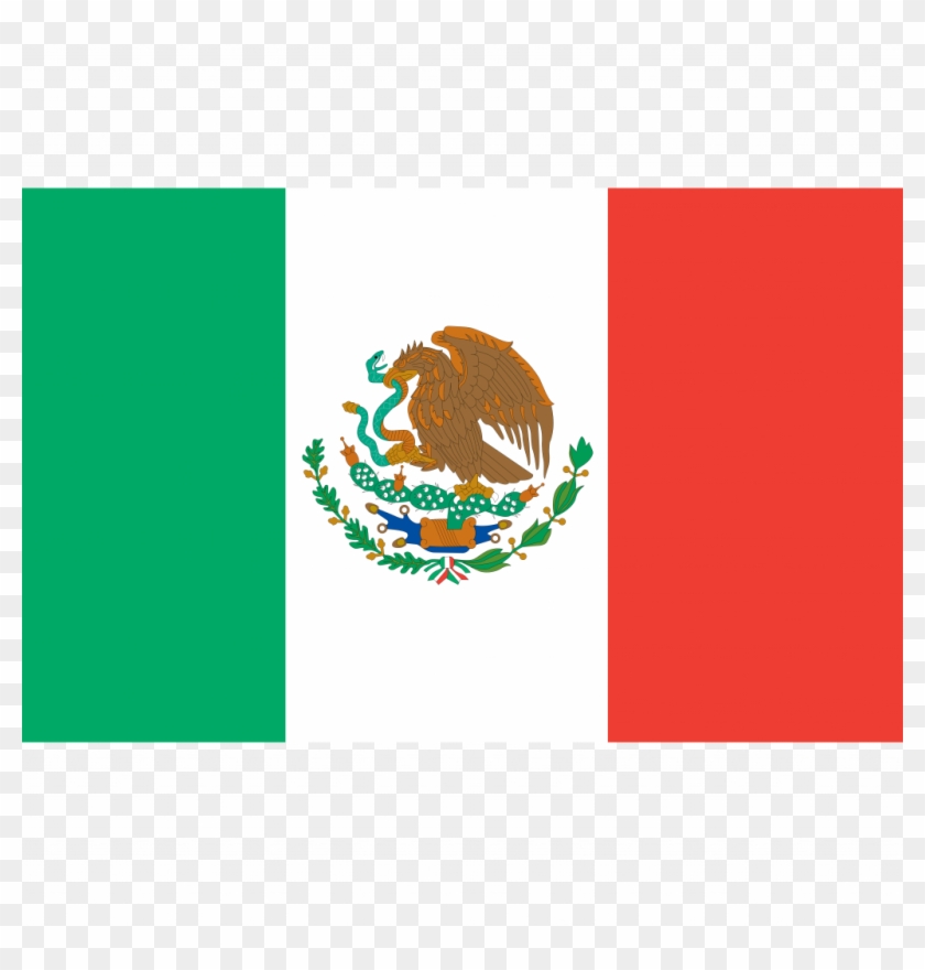 Growth Image Of The Mexican Flag Clip Art Free Clipart - Easy Mexican Flag Drawing - Png Download