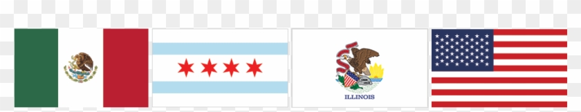1060 X 457 5 - Illinois Flag Mexico Flag Clipart #303500